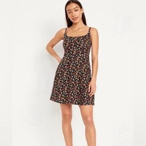 Old Navy Floral Linen Dress